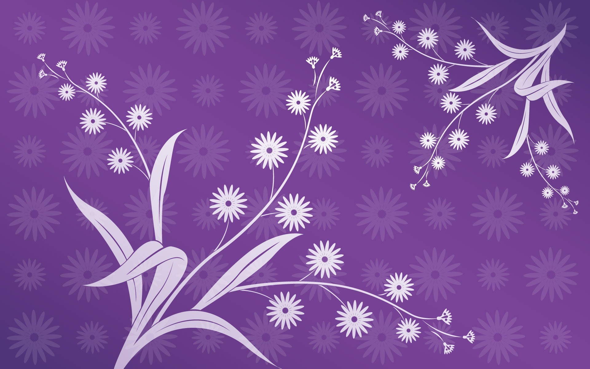 Purple floral design