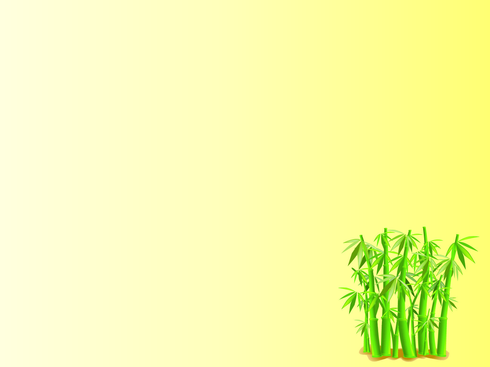 Bamboo Shoots PPT Backgrounds
