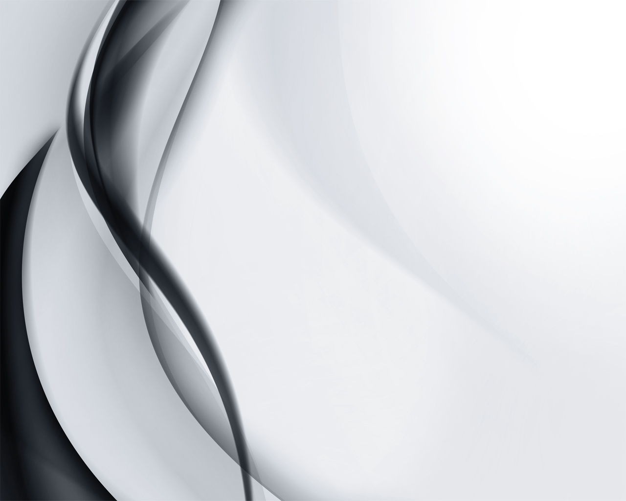 Black and White Curves PPT Backgrounds