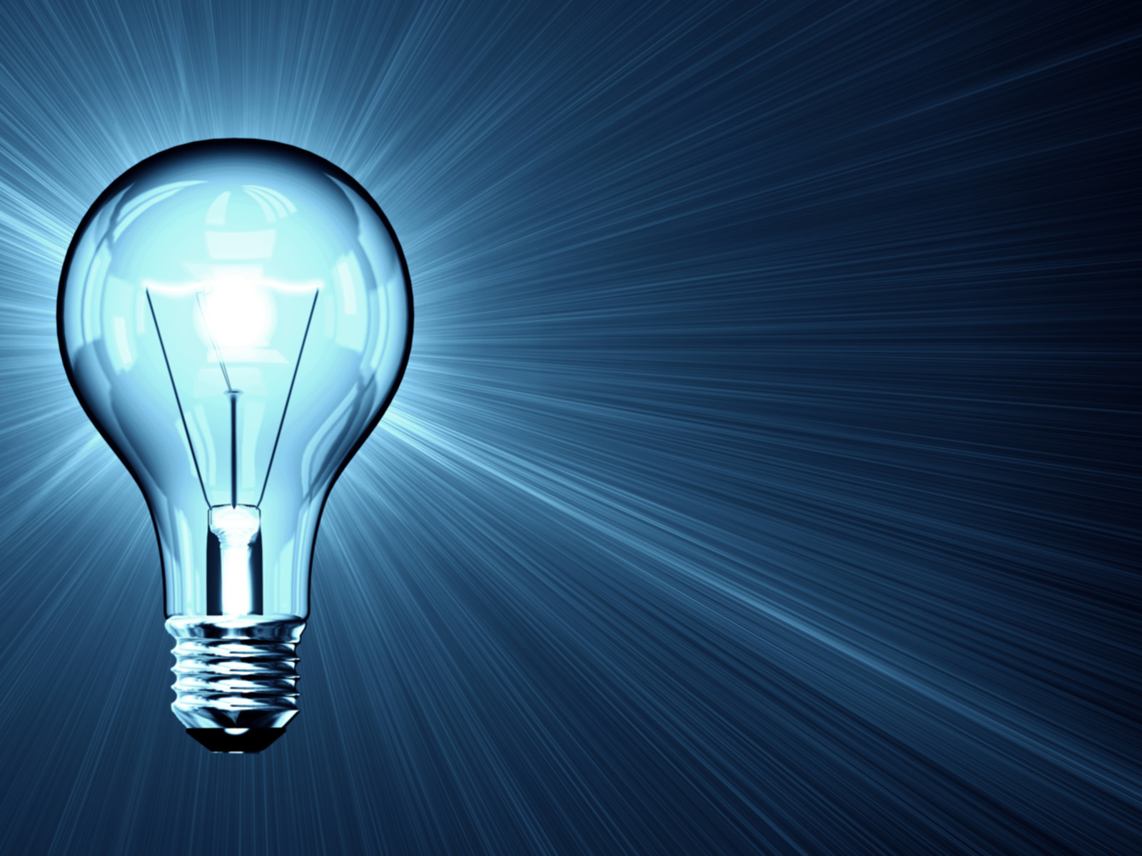Blue Bulb Light PPT Backgrounds 1024x768 Resolutions Blue Bulb Light 