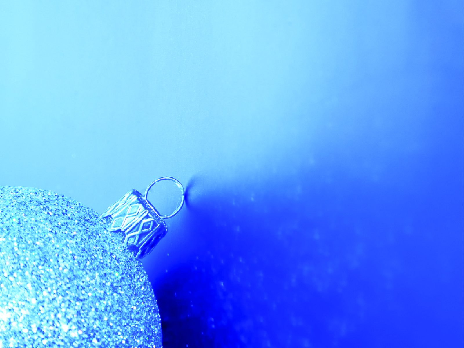 Blue Christmas Bulb PPT Backgrounds
