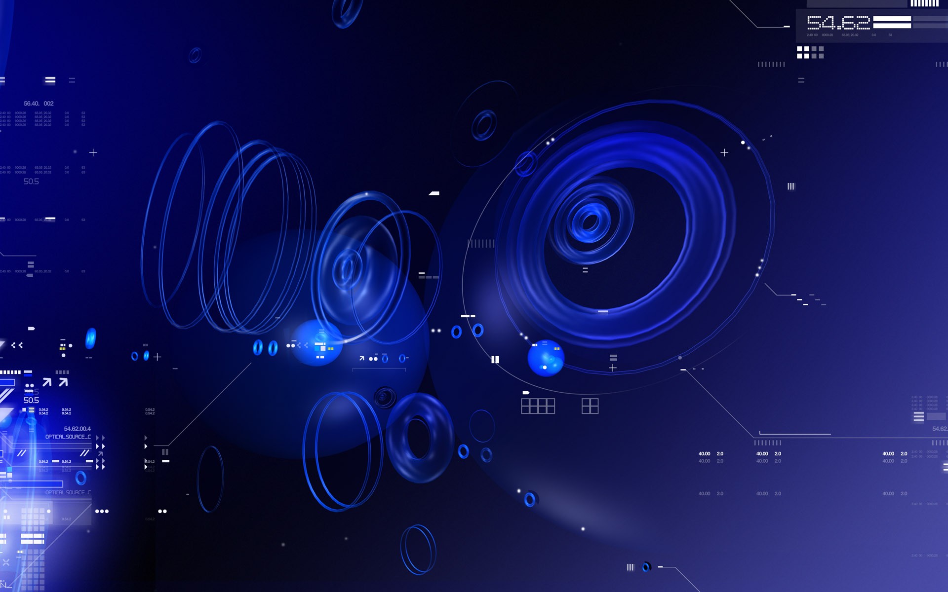 Blue Tech Circles PPT Backgrounds
