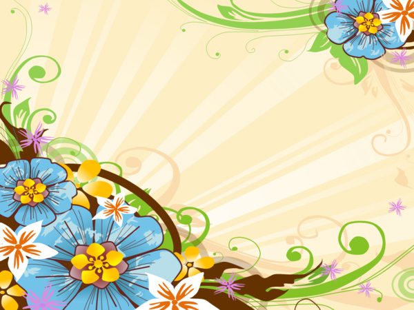 Floral PPT Background Background for Powerpoint Program