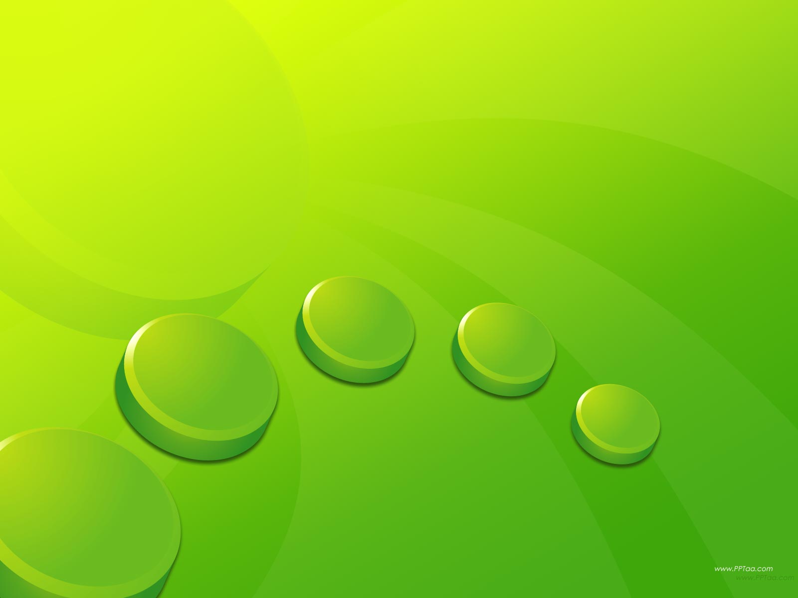 Green Circles PPT Background Background for Powerpoint Program