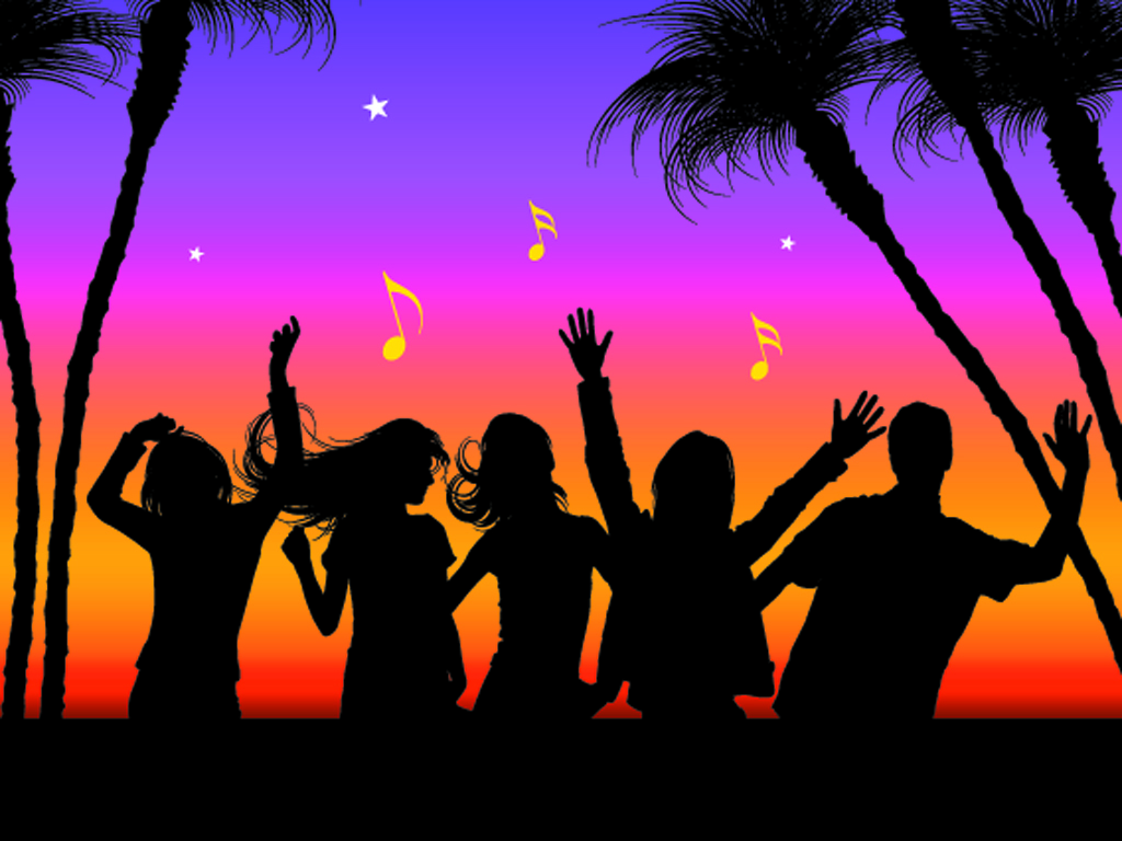Holiday Beach Party PPT Backgrounds