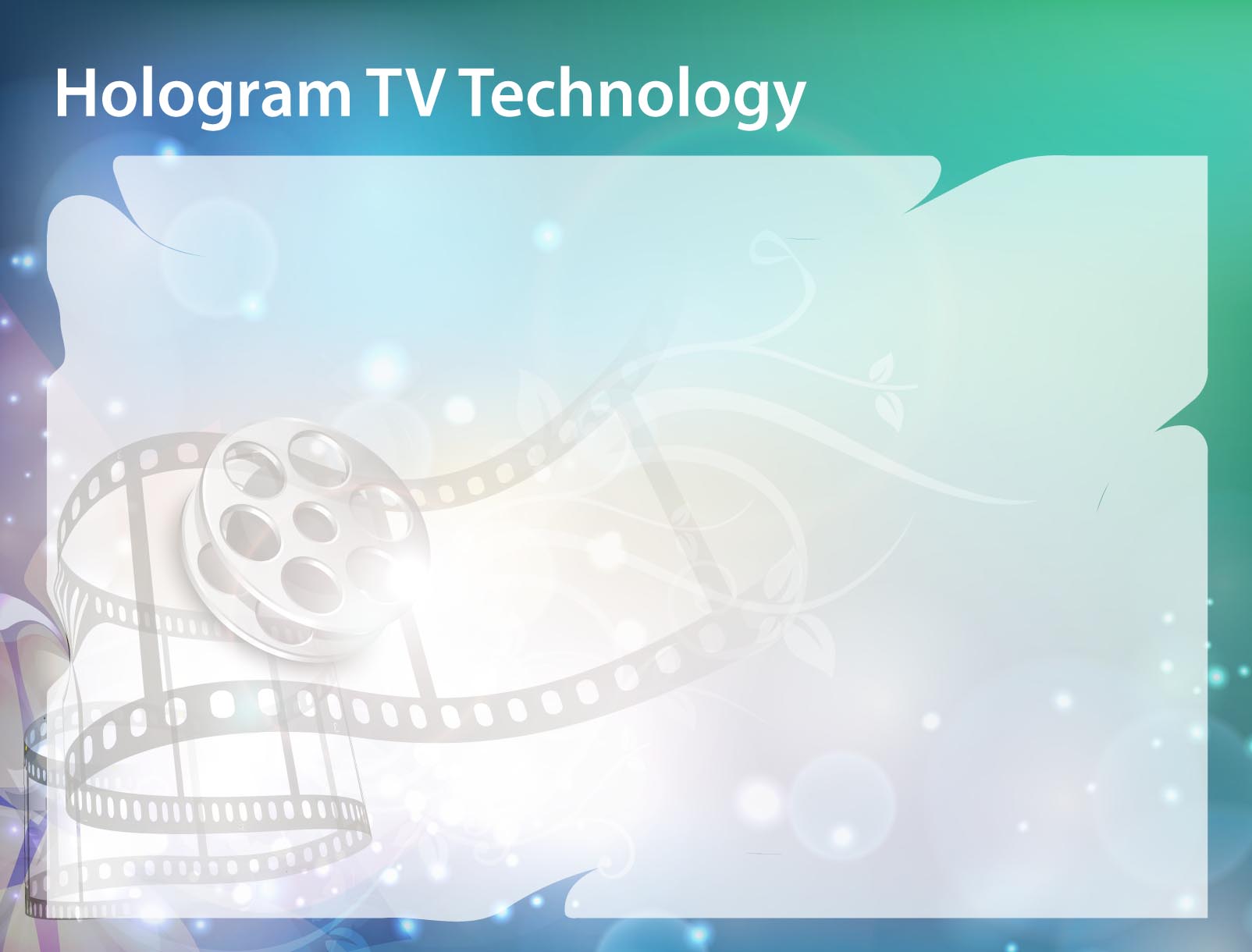 Hologram tv technology PPT Backgrounds