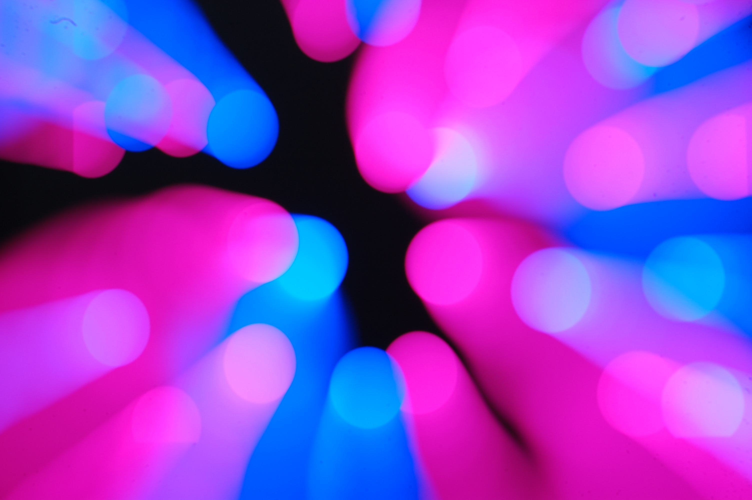 Pink and Blue Zoom Blur