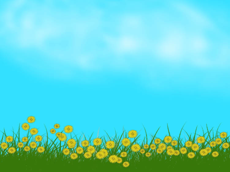 Sky And Flowers PPT Backgrounds