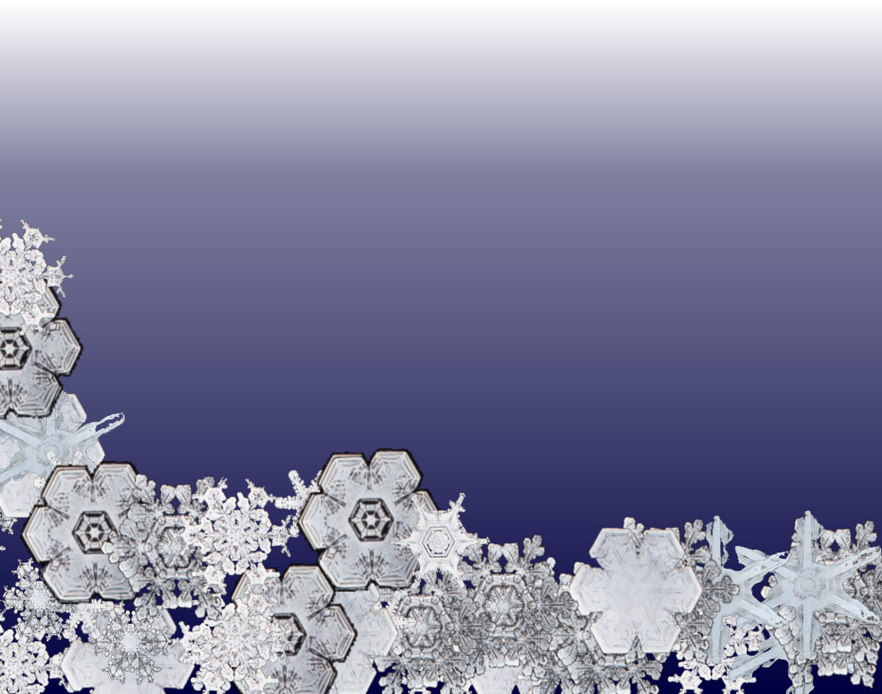 Snow Crystal Fade PPT Backgrounds