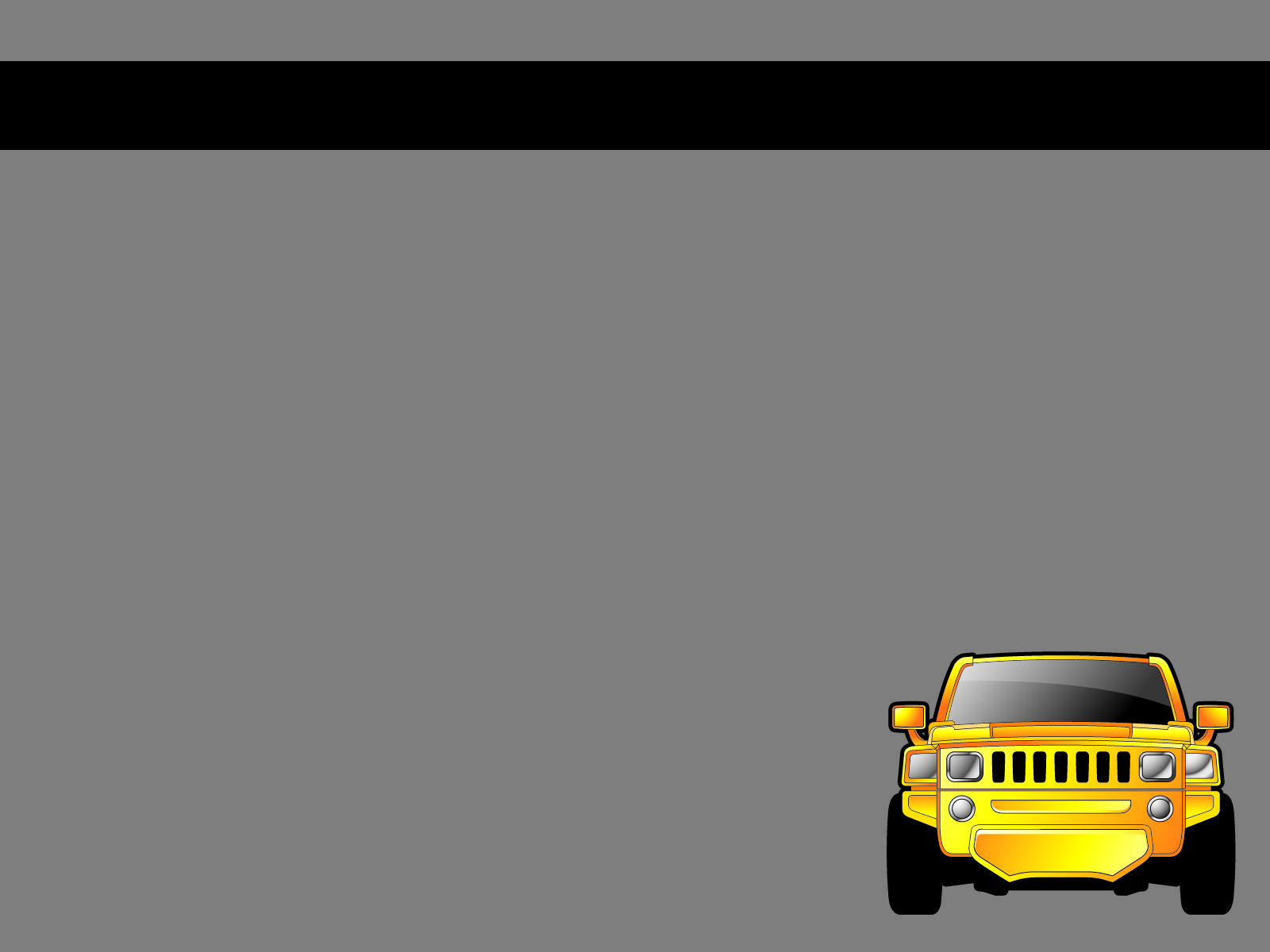 Yellow Car PPT Backgrounds