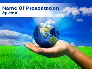 View Powerpoint Online on Earth Templates Online Viewer  Hand Earth Ppt Template  Hand Earth Ppt