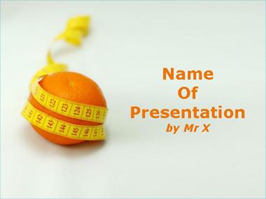 Free Orange Fitness PPT Template Template for Powerpoint Program