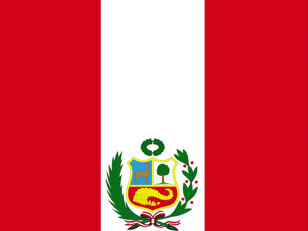 Peru Country Flag Presentation