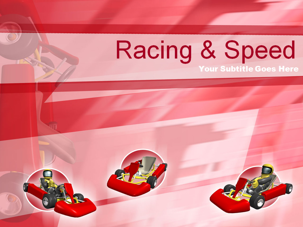 Racing speed PPT templates