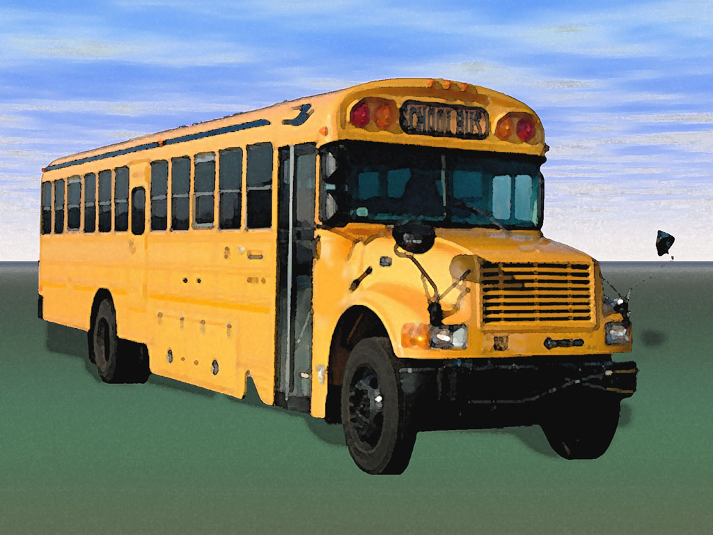 School Bus for Education PPT templates