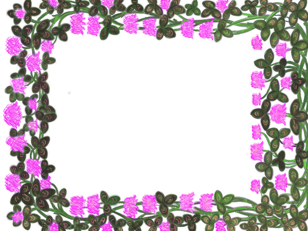 Free Sweet Floral Frame powerpoint Template Template for Powerpoint Program