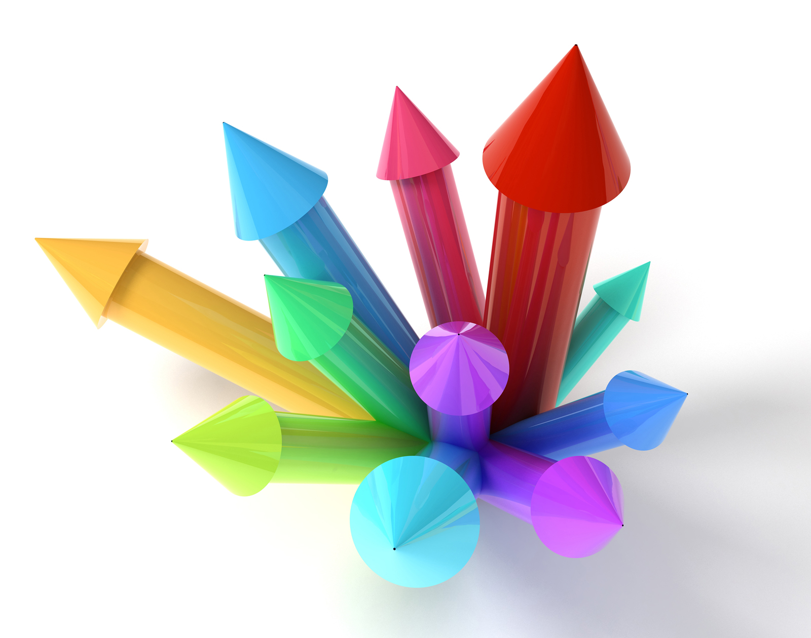 Colored upwards arrows competition PPT Backgrounds