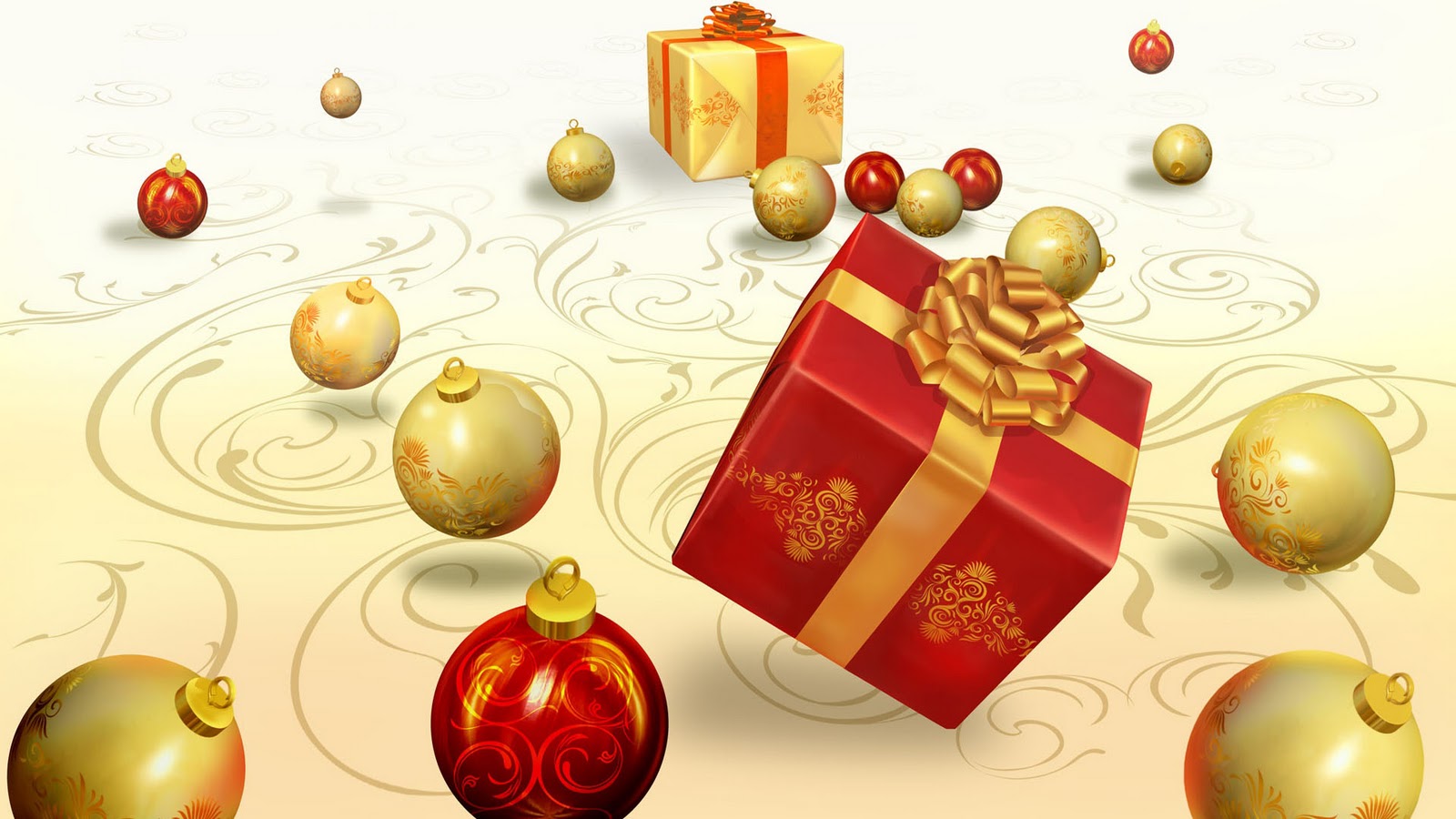 2012 New year Gifts Box PPT Backgrounds