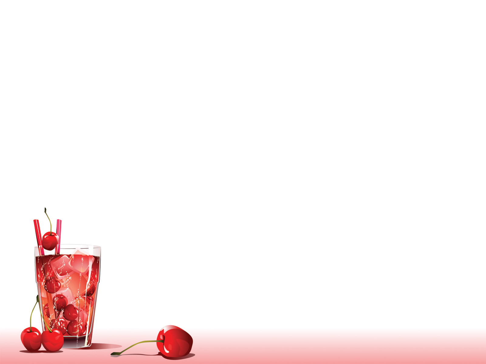 Cherry Fruits Beverage PPT Backgrounds