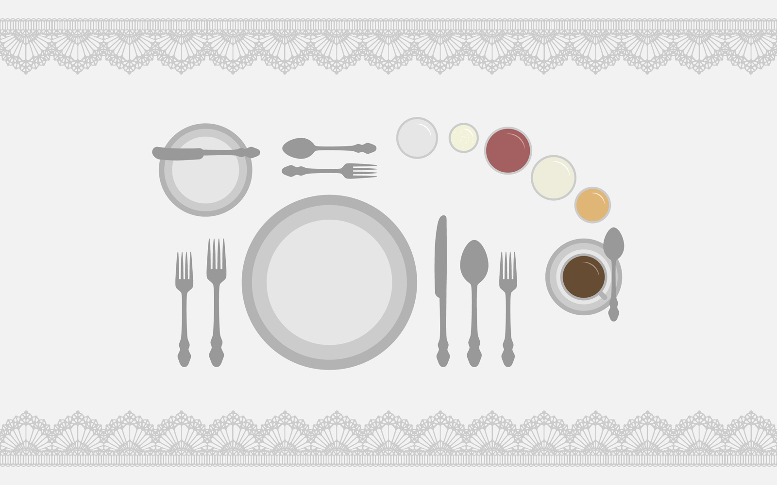 Dinner table PPT Backgrounds
