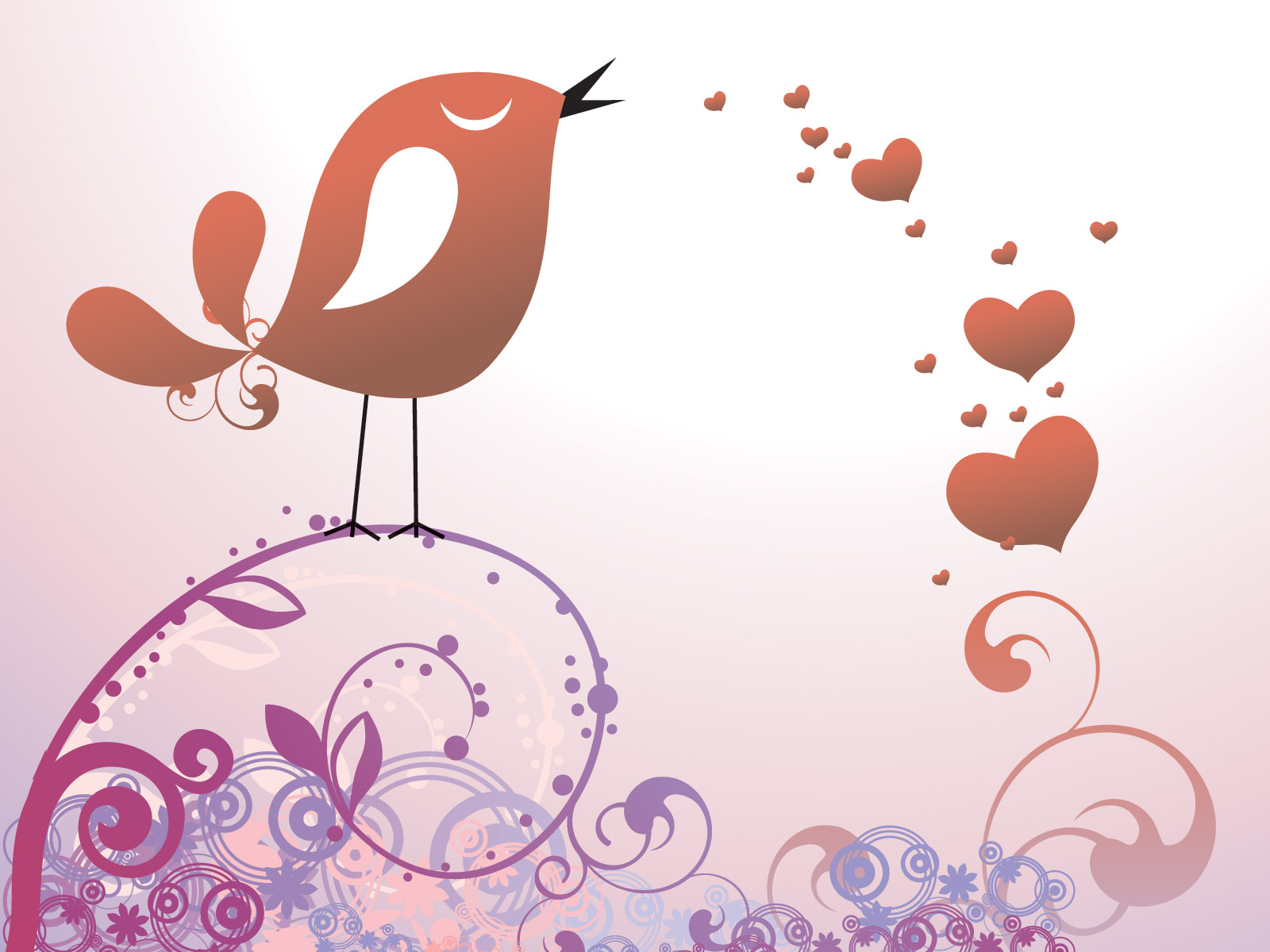 Postal to the day of  Valentine PPT Backgrounds