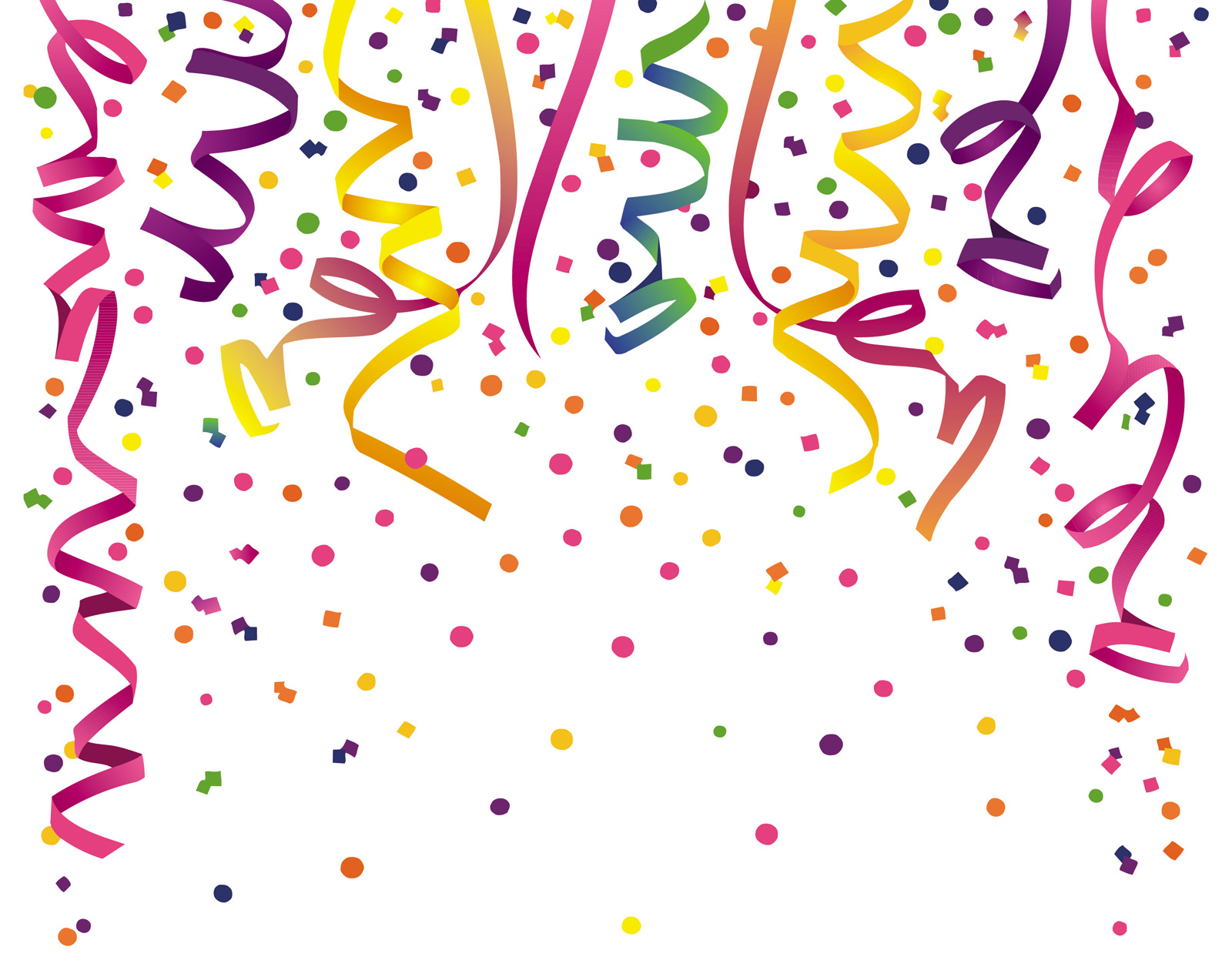 Variations on a confetti PPT Backgrounds