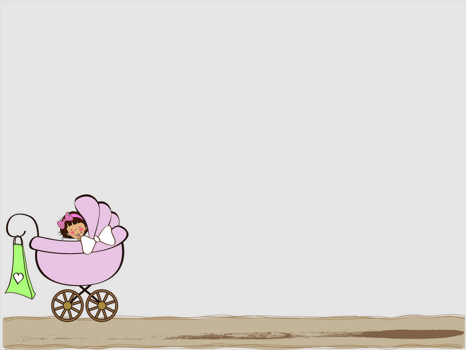 Baby Stroller PPT Backgrounds