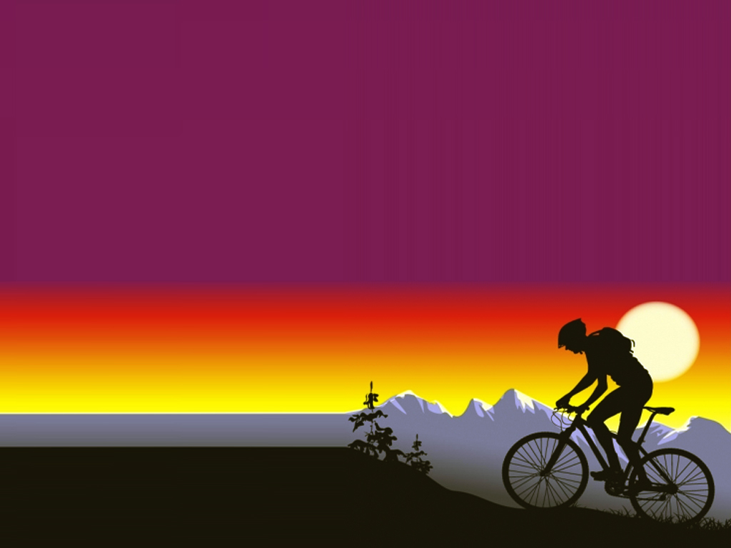 Bicycle Sport PPT Backgrounds
