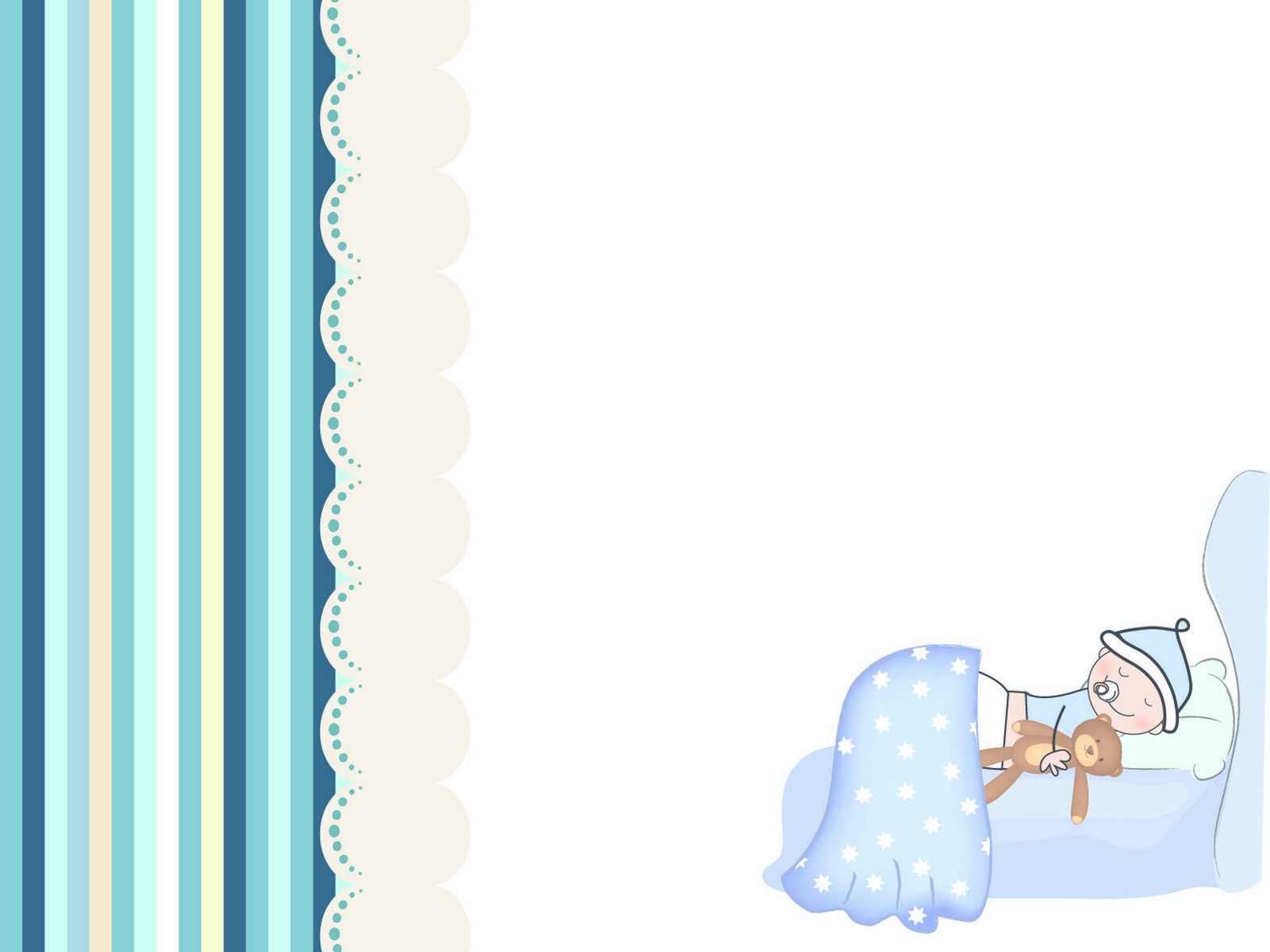 Blue Baby Room PPT Backgrounds