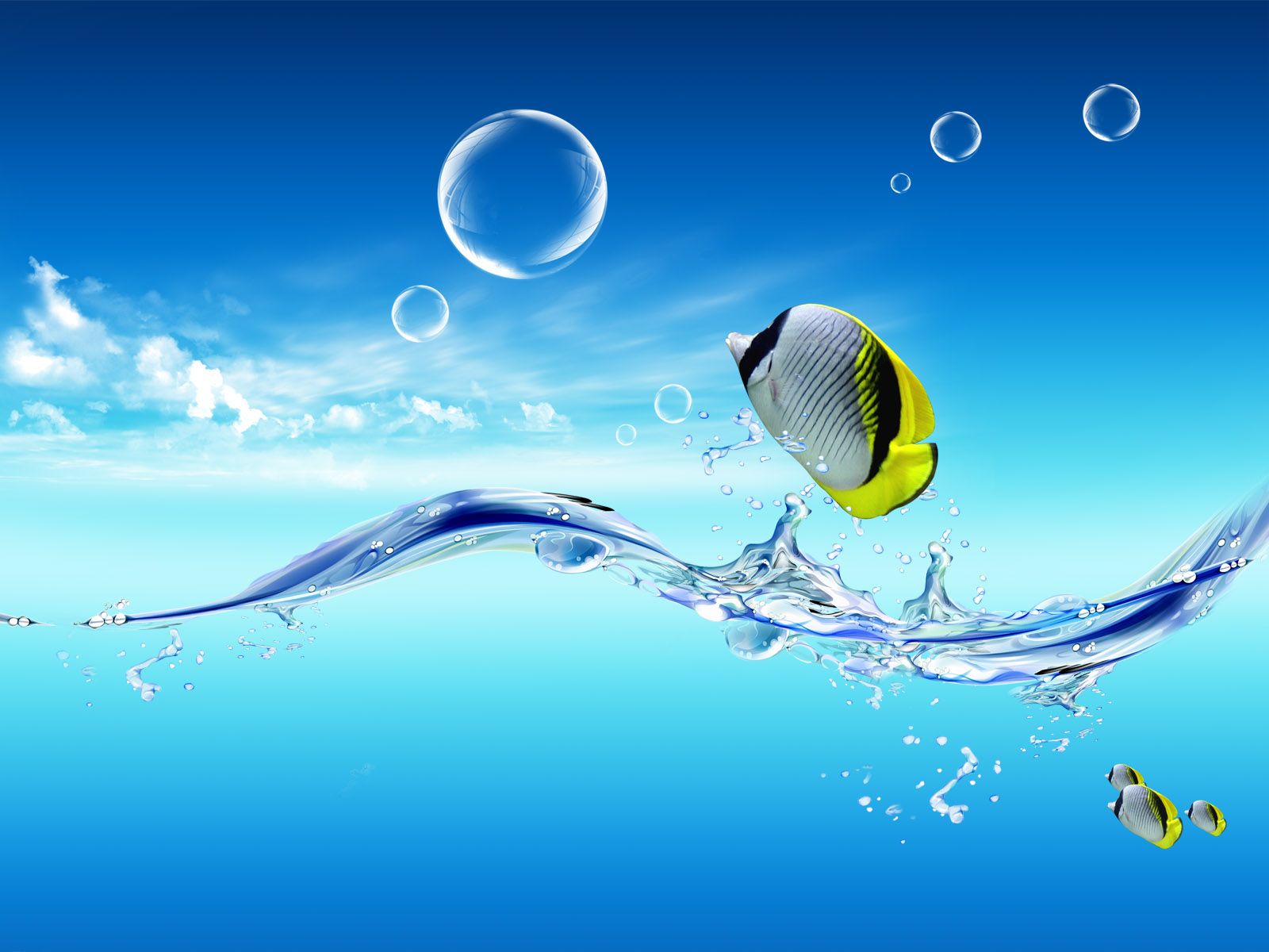 Fish Water PPT Backgrounds
