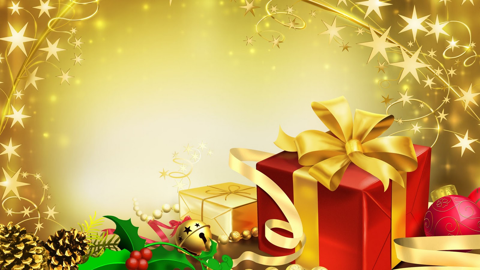 Gifts Border Christmas PPT Backgrounds