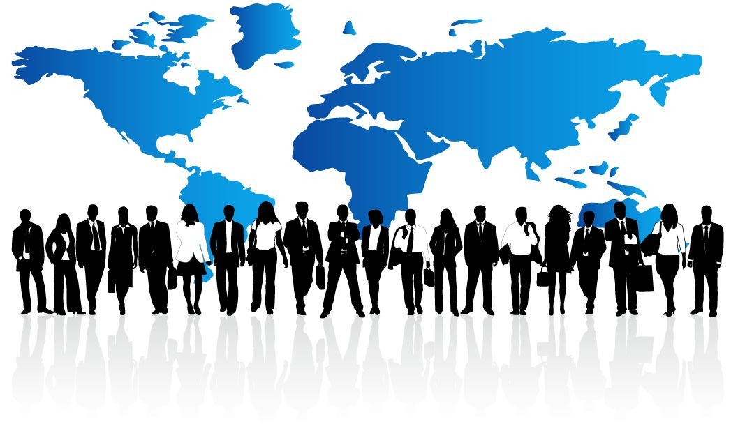 Illustration of Business People PPT Backgrounds