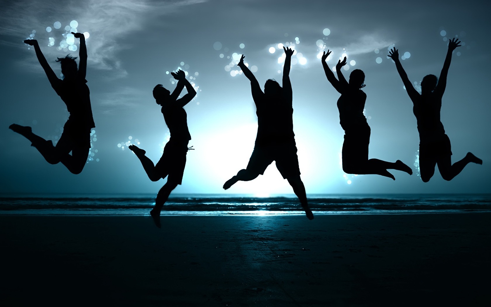 Jumping People PPT Backgrounds