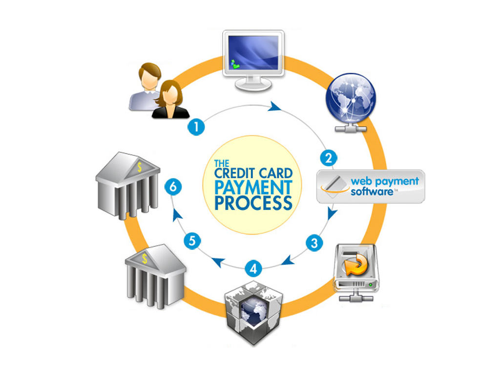 Online credit card software PPT Backgrounds