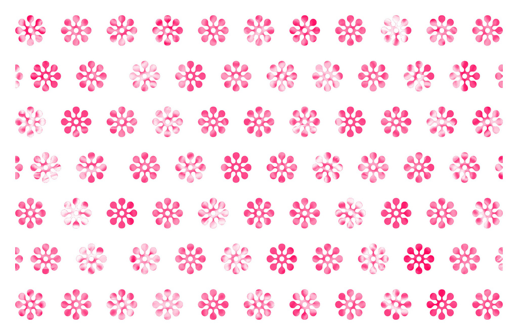 Pattern pink flowers