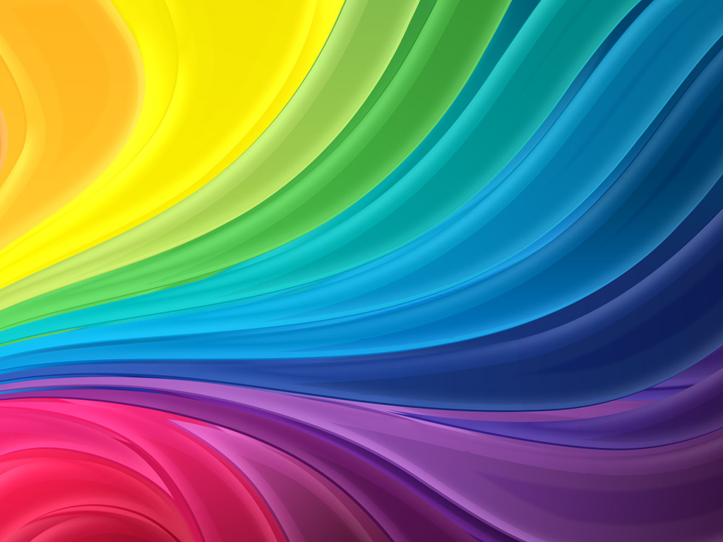 Rainbow Flow Abstract PPT Backgrounds