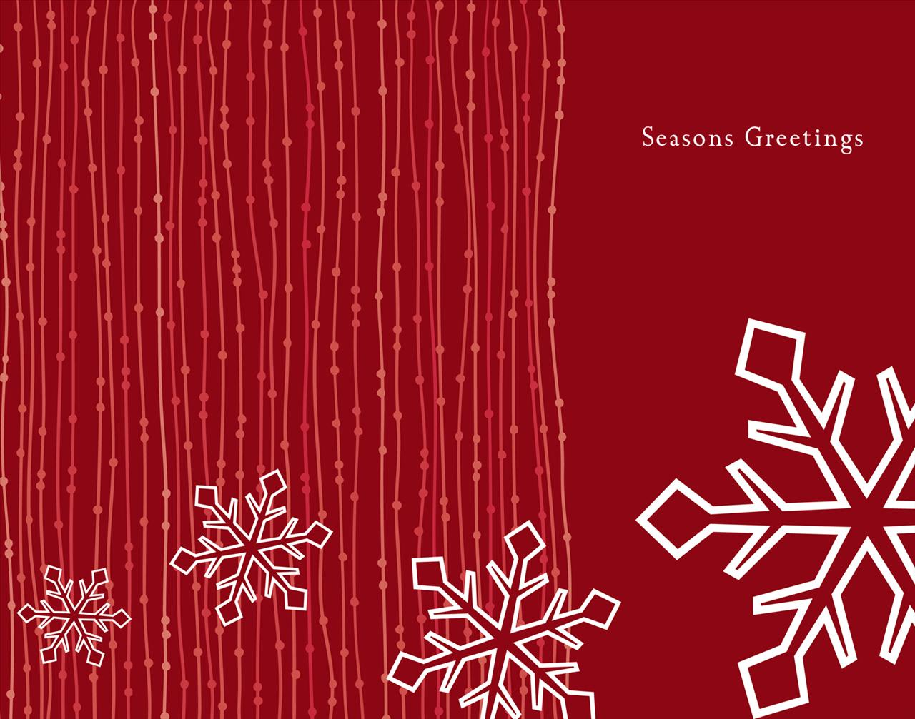 Red snowflake PPT Backgrounds