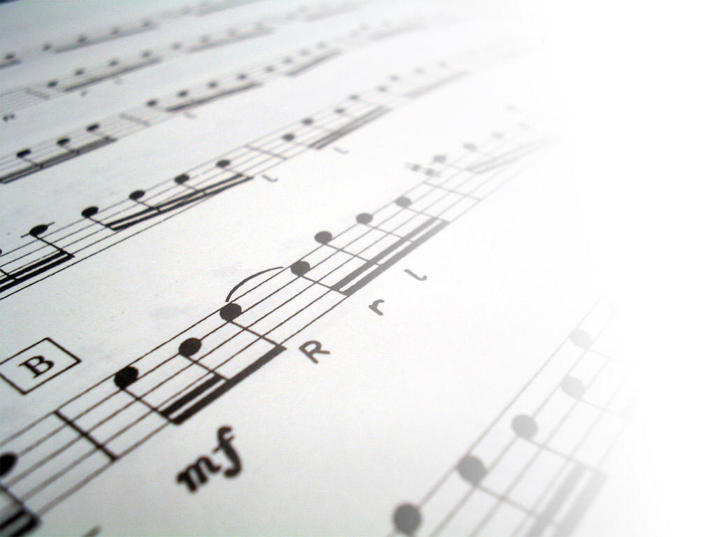 Sheet music content PPT Backgrounds