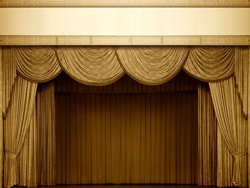 Theatre Curtain PPT Backgrounds