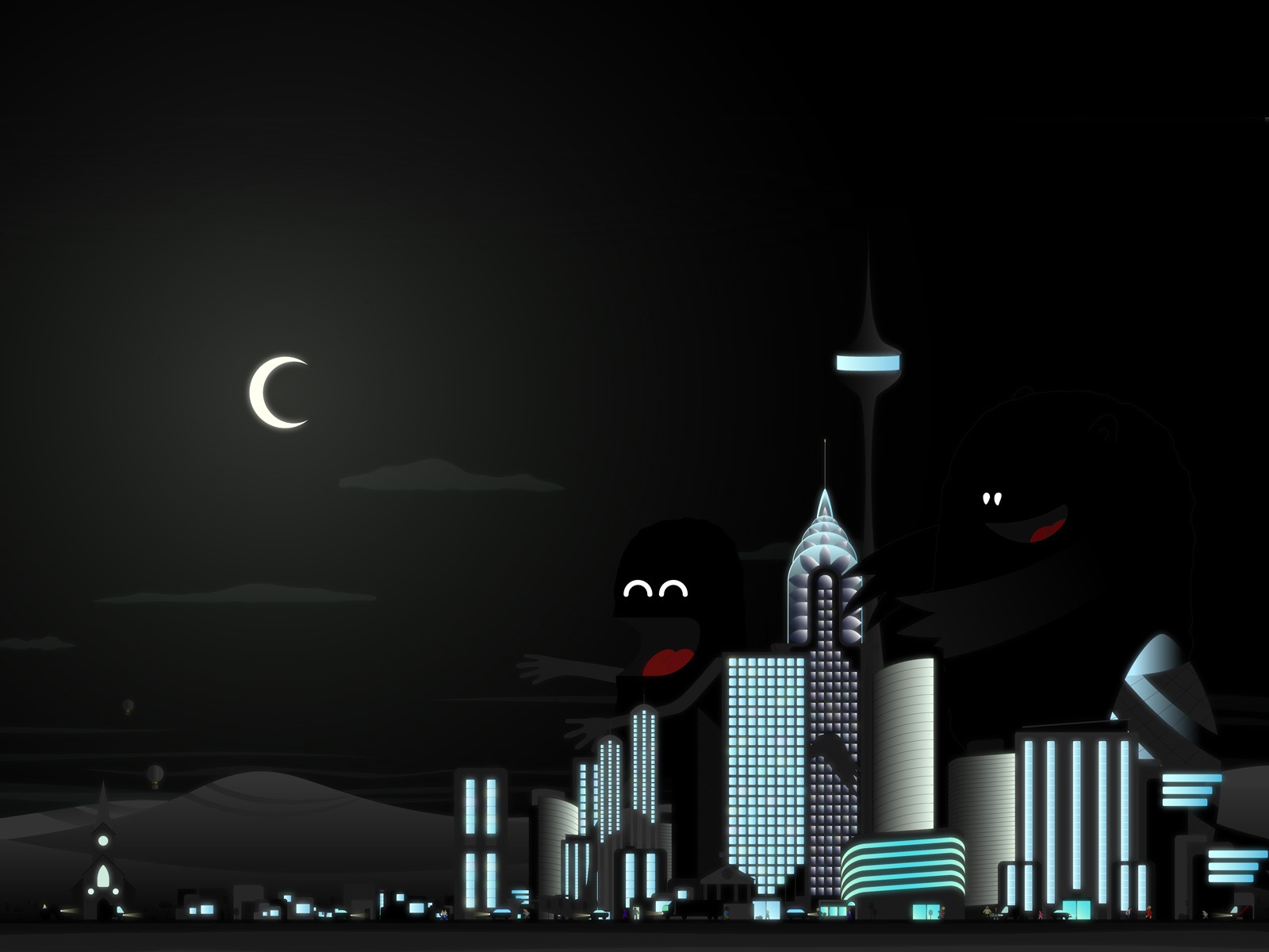 Vector City PPT Backgrounds