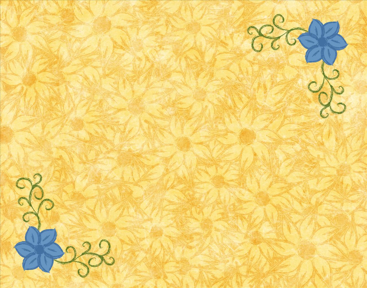 Yellow and Blue Borders PPT Backgrounds