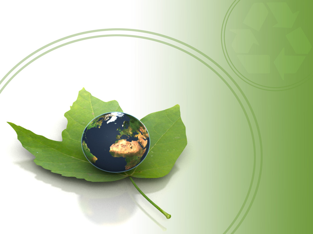 Green earth ppt slide design
