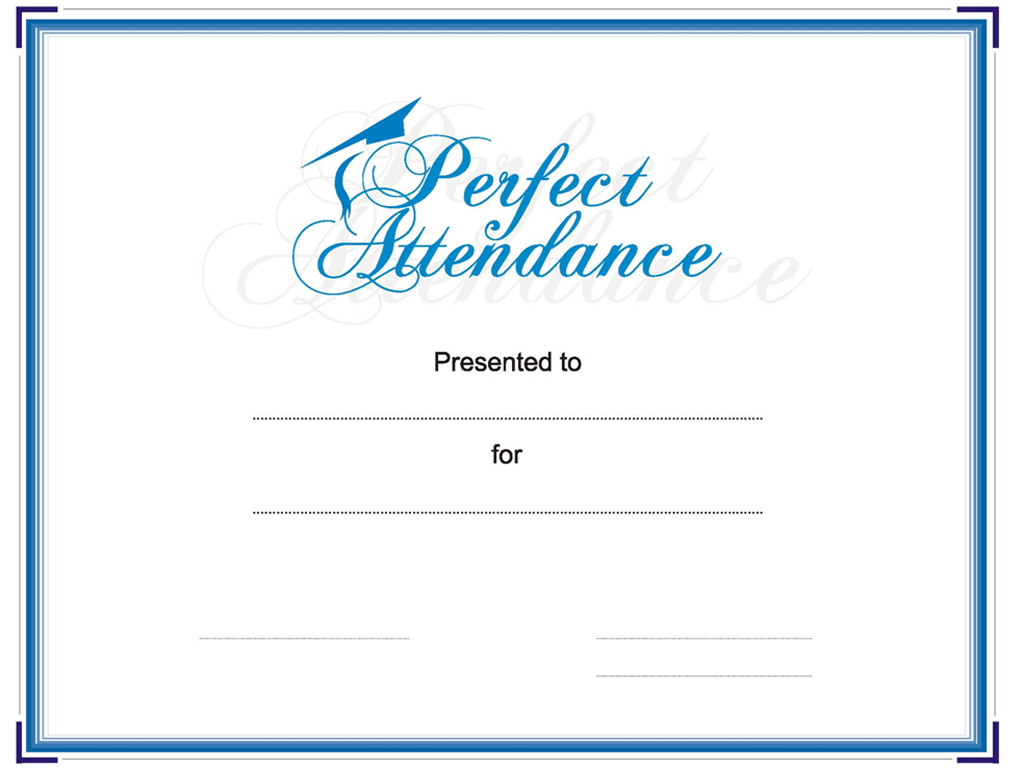 Perfect Attendance Powerpoint PPT templates