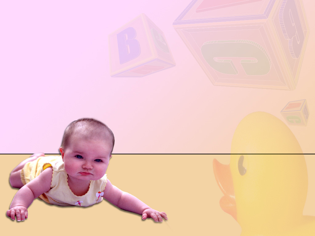 Baby Girls PPT templates
